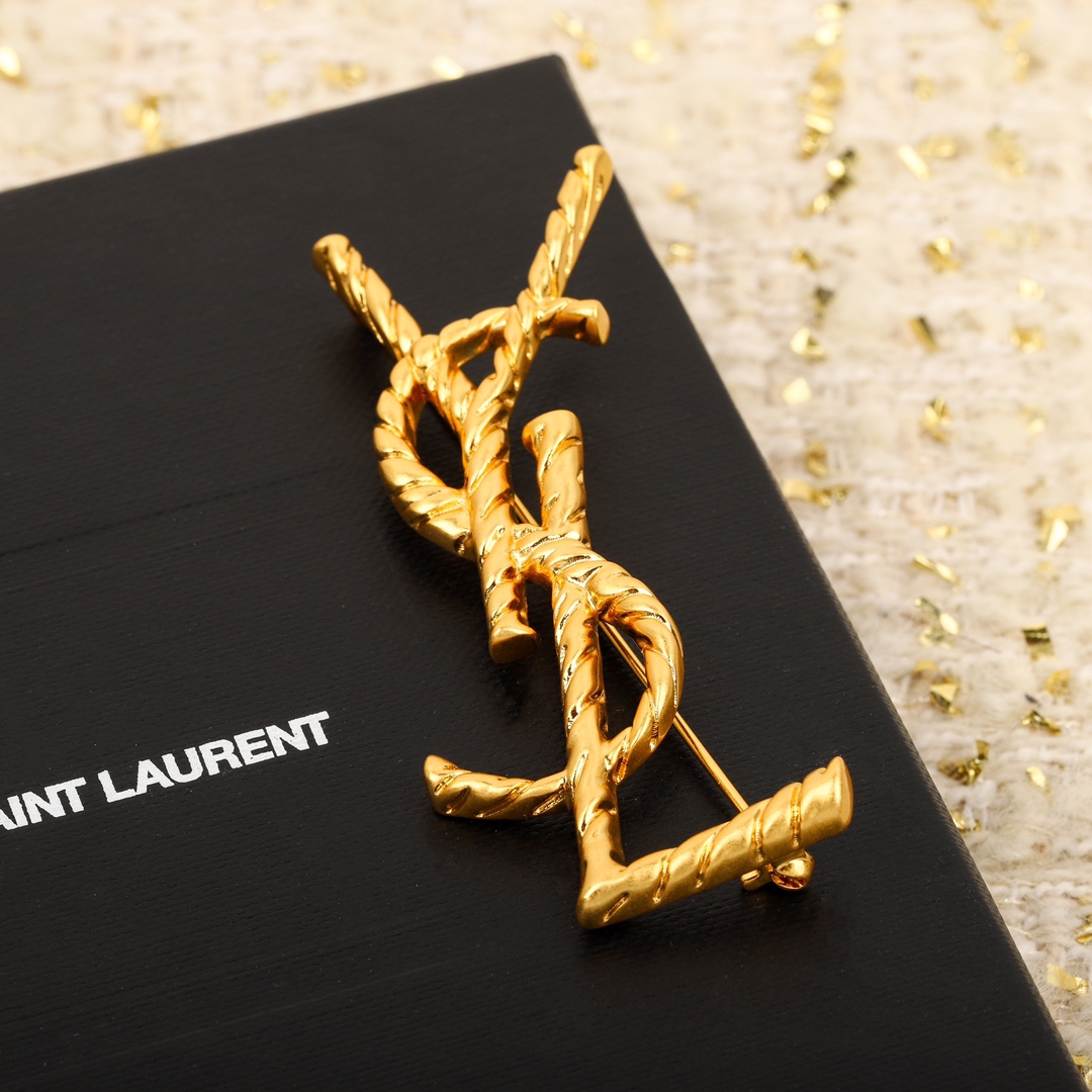 【イヴサンローラン】ブローチ・コサージュ260408-1