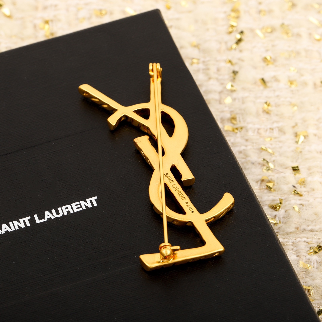 【イヴサンローラン】ブローチ・コサージュ260408-1