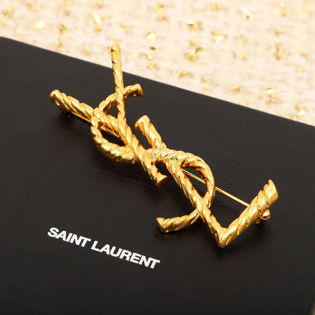 【イヴサンローラン】ブローチ・コサージュ260408-1