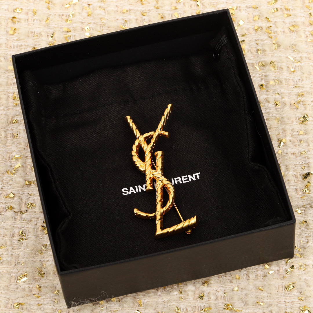 【イヴサンローラン】ブローチ・コサージュ260408-1