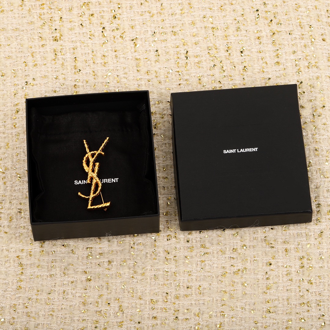 【イヴサンローラン】ブローチ・コサージュ260408-1