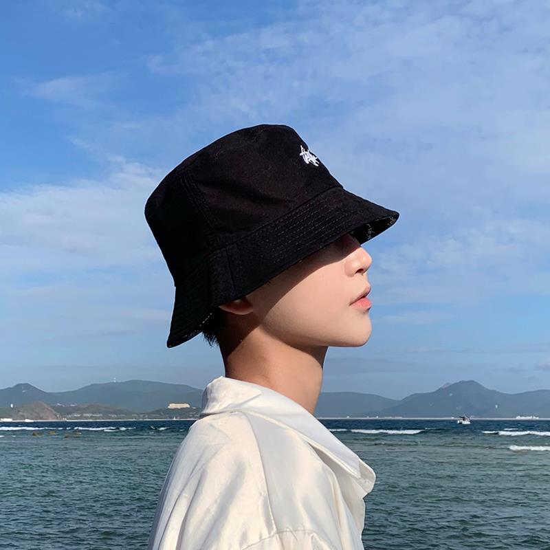 雙面戴大頭圍嘻哈薄款防曬潮流漁夫帽-vivivale