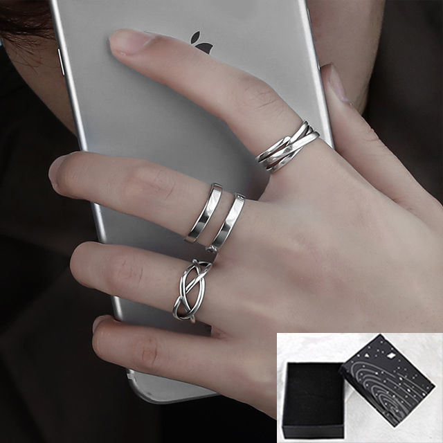 可調節簡約冷淡風ins小眾高級指環戒指首飾