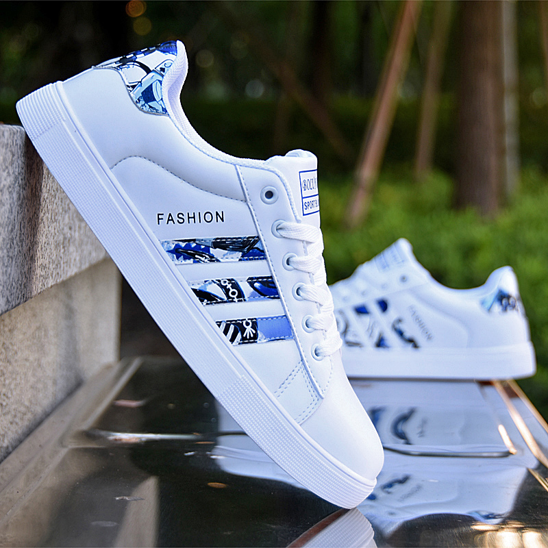 新款百搭白色韓版潮流鞋休閒鞋子學生運動鞋小白鞋鞋靴