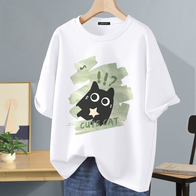 多色可選重磅純棉重磅純棉親膚短袖T恤-vivivale