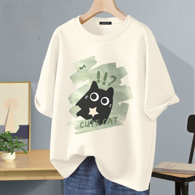 多色可選重磅純棉重磅純棉親膚短袖T恤-vivivale