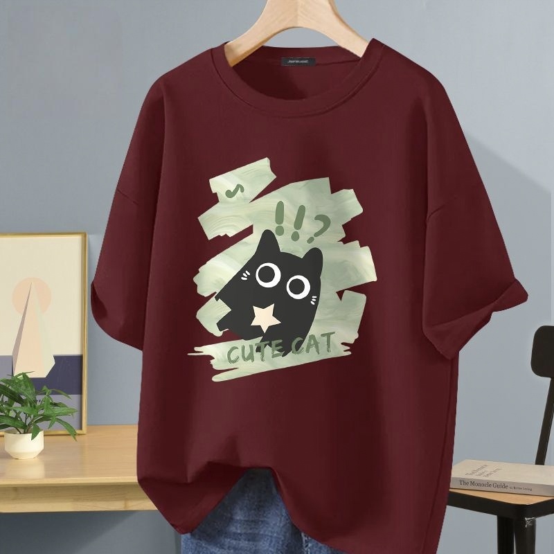 多色可選重磅純棉重磅純棉親膚短袖T恤-vivivale