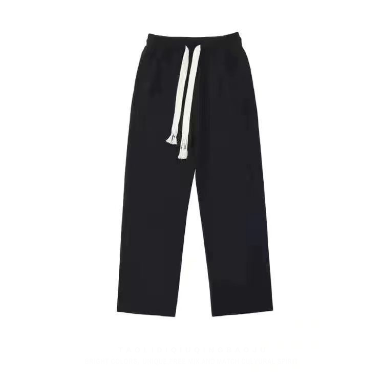 【單件/套裝】暗黑設計感韓版翻領夾克外套+長袖打底+項鏈+休閑直筒長褲