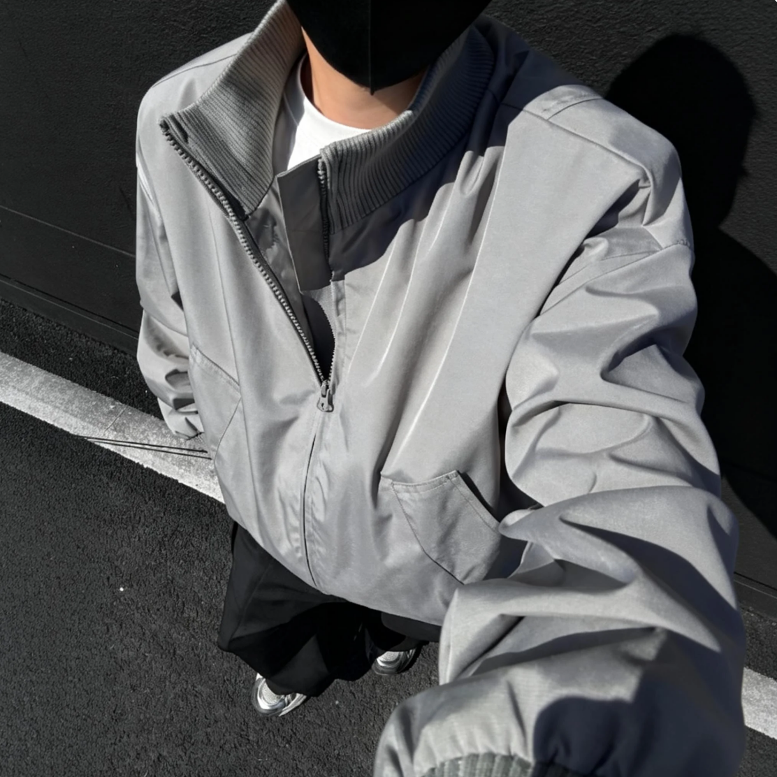 潮牌cleanfit廓形短版高街棒球服夾克外套