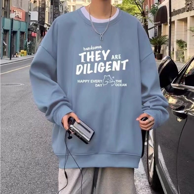 【單件/套裝】字母印花百搭衛衣+闊腿休閒褲褲裝兩件套套裝-vivivale