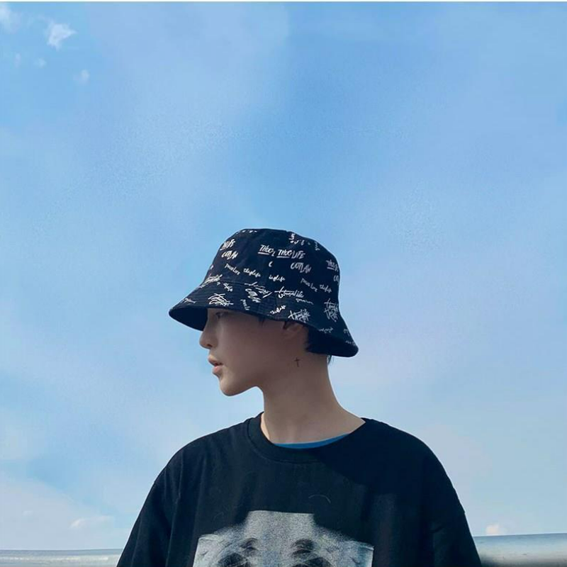 雙面戴大頭圍嘻哈薄款防曬潮流漁夫帽-vivivale
