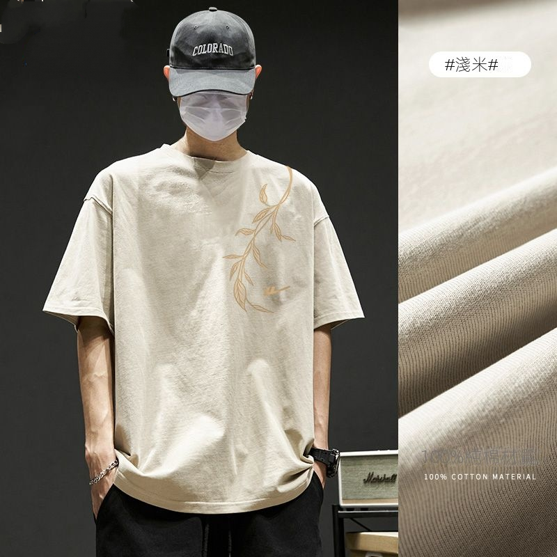 14色百搭休閒潮流帥氣純棉短袖T恤-vivivale