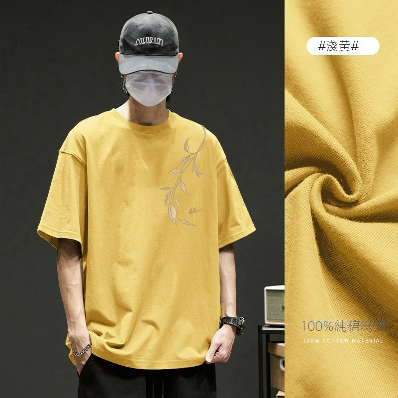 14色百搭休閒潮流帥氣純棉短袖T恤-vivivale