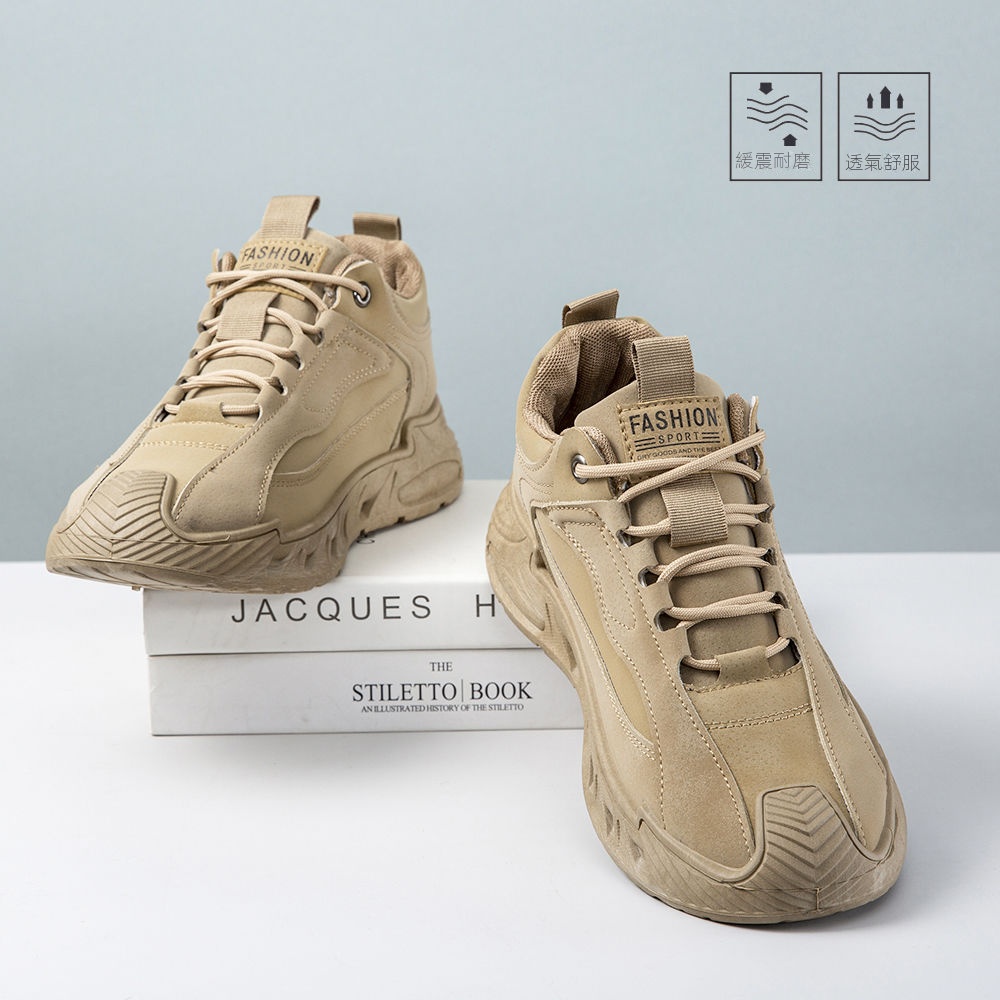 (大尺寸39-48)休閒百搭防滑運動跑步帥氣鞋靴-vivivale