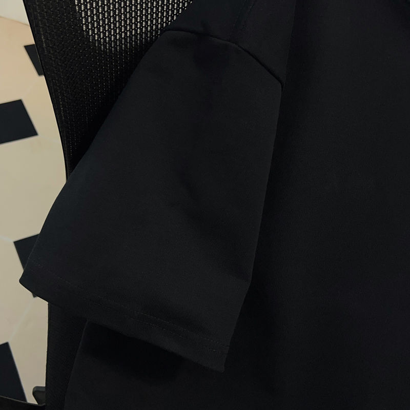 涼感潮流純棉帥氣小眾休閒印花短袖T恤-vivivale