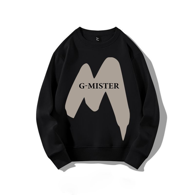 【單件/套裝】帥氣潮流圓領印花长袖T恤+休閒九分束脚褲兩件套