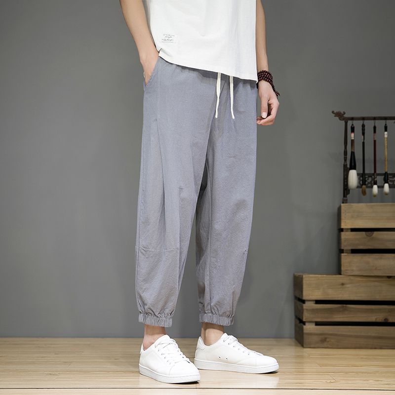 百搭日系復古束腳蘿蔔哈倫褲褲裝