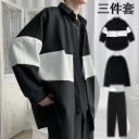 黑色開衫+黑色T恤+黑色長褲【三件套】