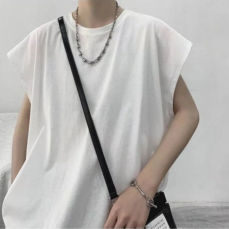 【單件/套裝】無袖帥氣背心t恤+休閒運動短褲兩件套裝