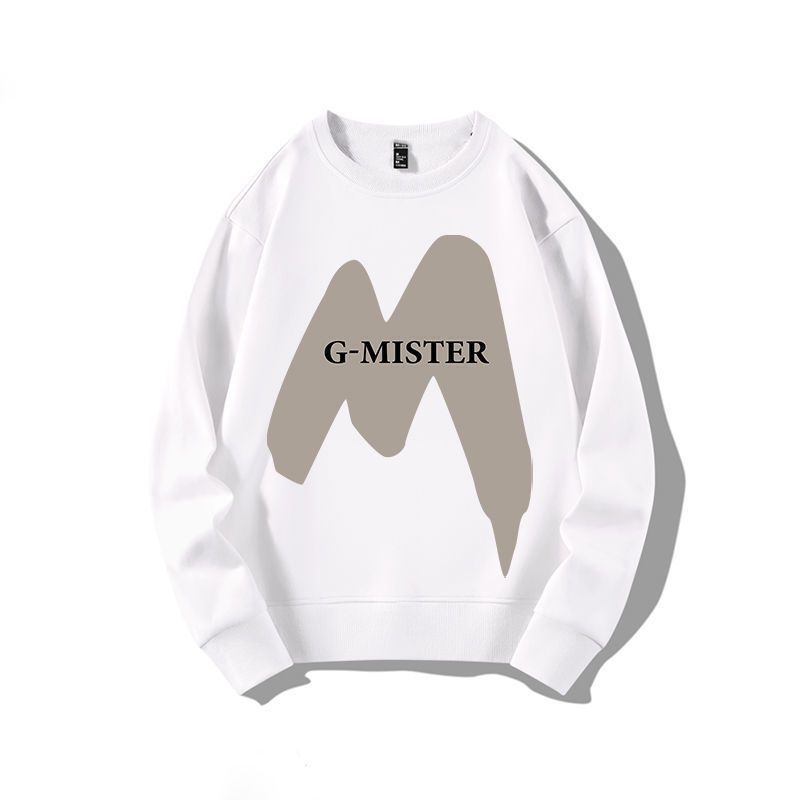 【單件/套裝】帥氣潮流圓領印花长袖T恤+休閒九分束脚褲兩件套