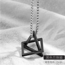珍珠鏈  黑色三角正方
