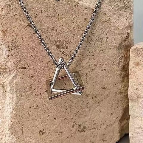 原創小眾多層疊戴鈦鋼潮流ins嘻哈不掉色項鍊首飾