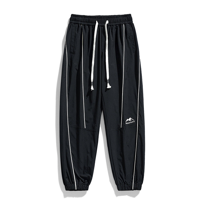 美式戶外衝鋒衛褲休閒抽繩直筒束腳傘兵褲-vivivale