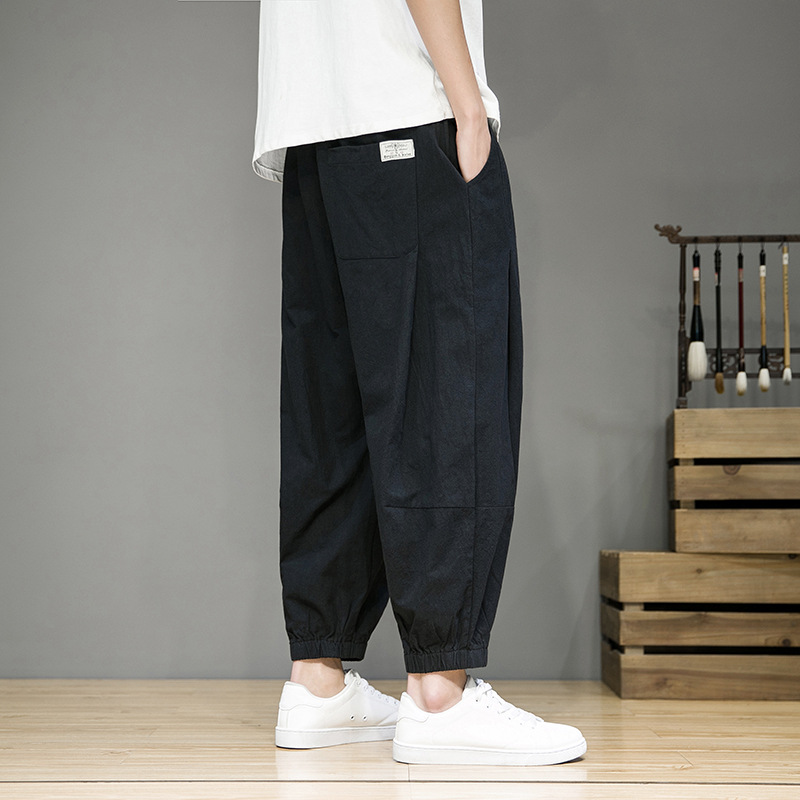 百搭日系復古束腳蘿蔔哈倫褲褲裝