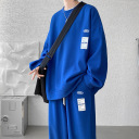 藍色衛衣+藍色長褲/兩件套