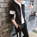 黑色開衫+黑色長褲【兩件套】