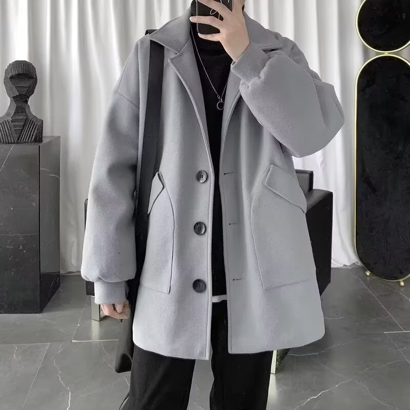 中長款潮流翻氣質休閒風衣