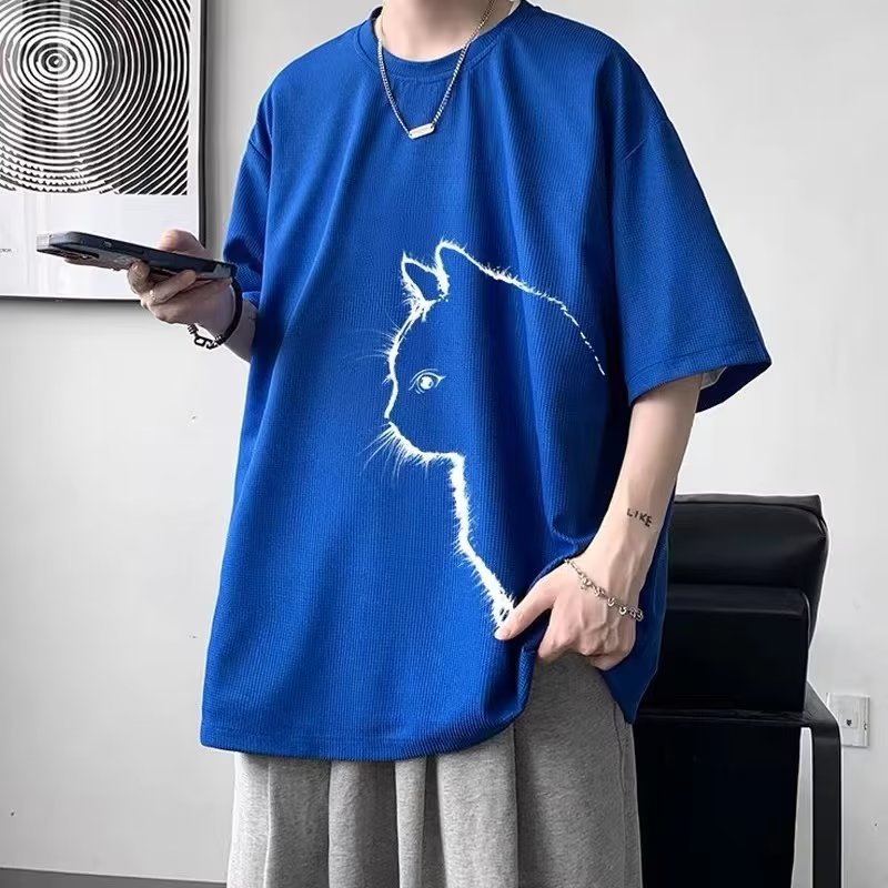 簡約潮流時尚圓領日系短袖