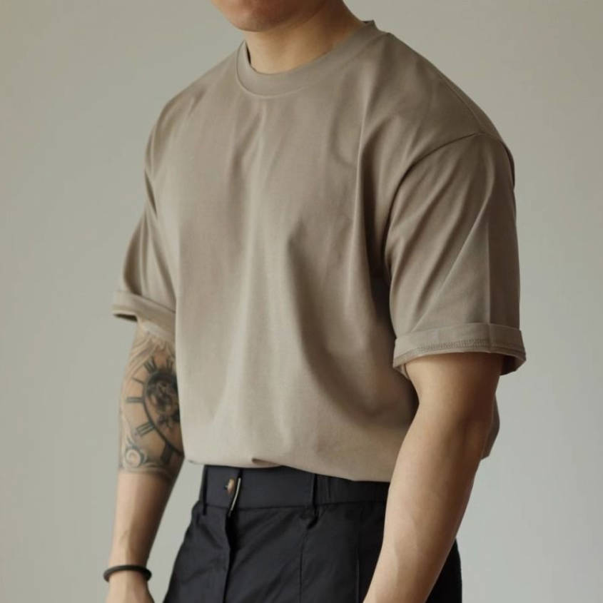 六色圓領百搭休閒經典款短袖T恤-vivivale