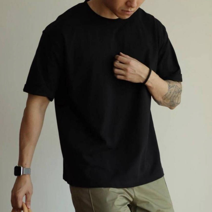 六色圓領百搭休閒經典款短袖T恤-vivivale