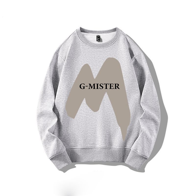 【單件/套裝】帥氣潮流圓領印花长袖T恤+休閒九分束脚褲兩件套