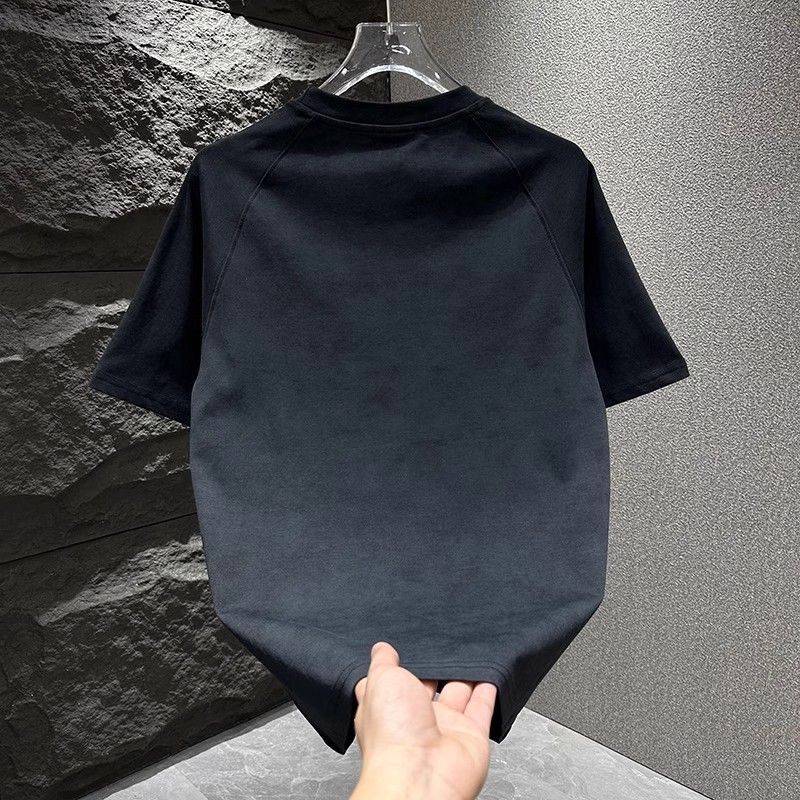 帥氣時尚休閒透氣簡約字母印花短袖T恤-vivivale