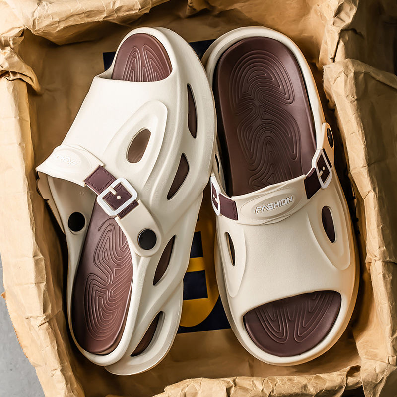 厚底EVA百搭日常外穿潮流超舒適拖鞋-vivivale