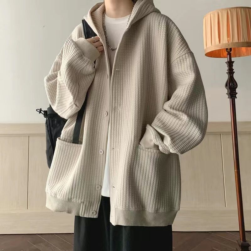 潮流美式復古連帽百搭長袖開衫