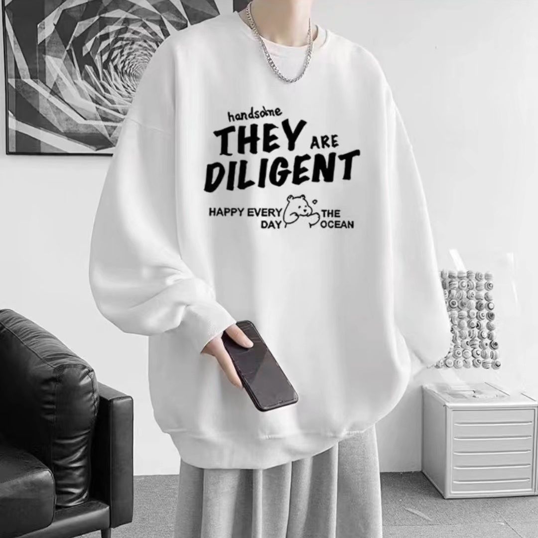 【單件/套裝】字母印花百搭衛衣+闊腿休閒褲褲裝兩件套套裝-vivivale