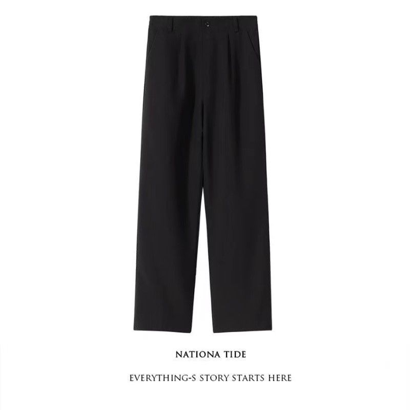 【單件/套裝】日系學院風dk制服西服外套+白襯衫+寬鬆西裝褲三件套裝-vivivale