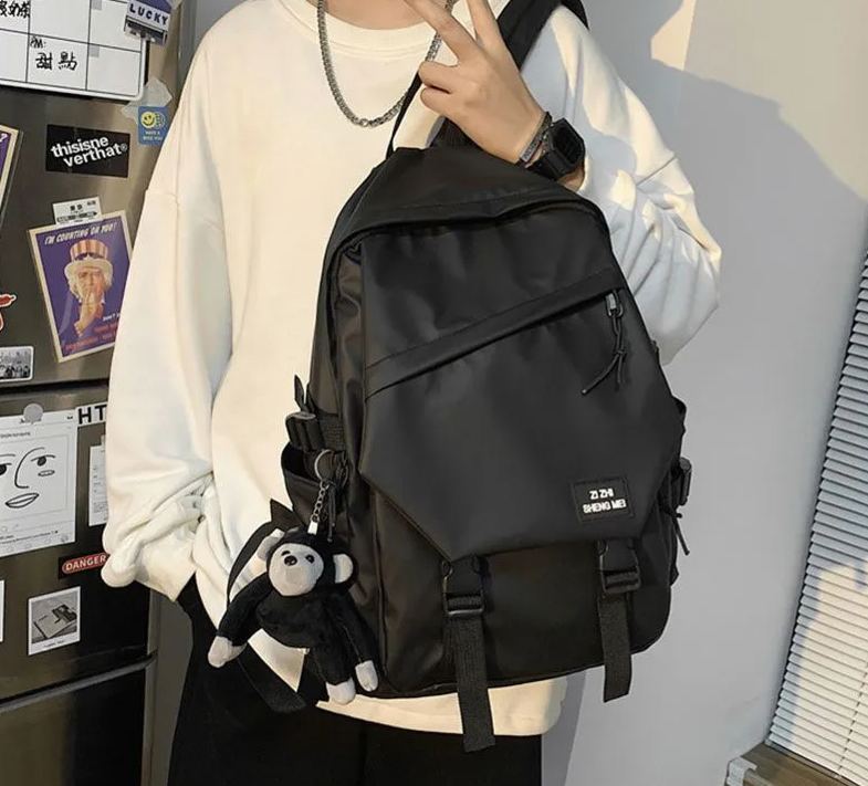 Ins古著感校園雙肩百搭旅遊高中大學行包書包手提包