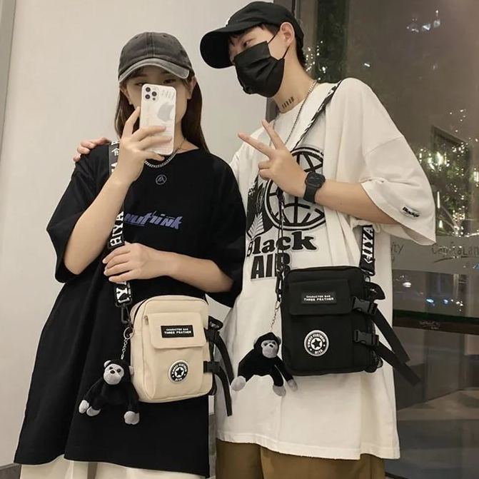 斜挎運動單肩日系街頭潮流休閒挎包