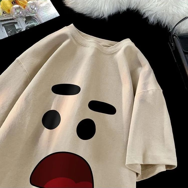 港風趣味百搭印花潮短袖T恤