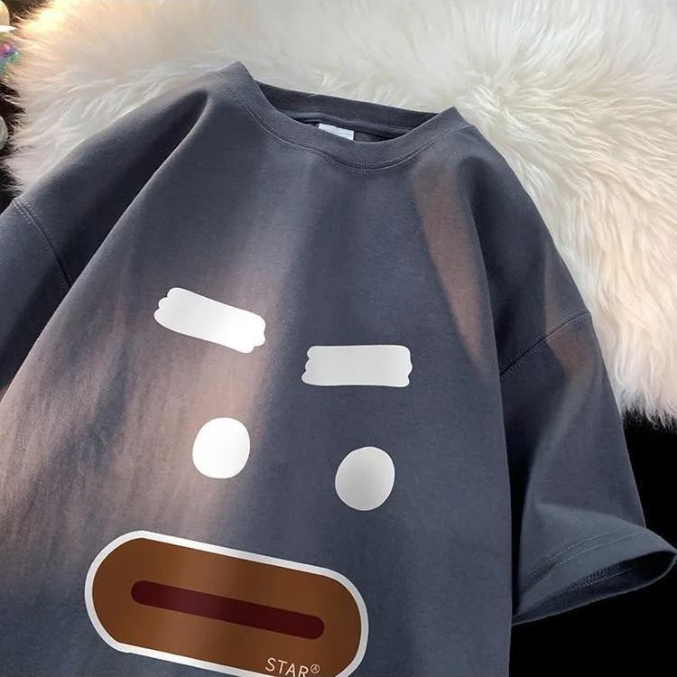 港風趣味百搭印花潮短袖T恤