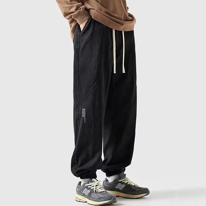 日系復古工裝潮流束腳褲裝-vivivale