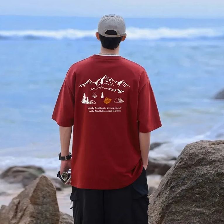 印花潮流ins潮百搭短袖T恤-vivivale