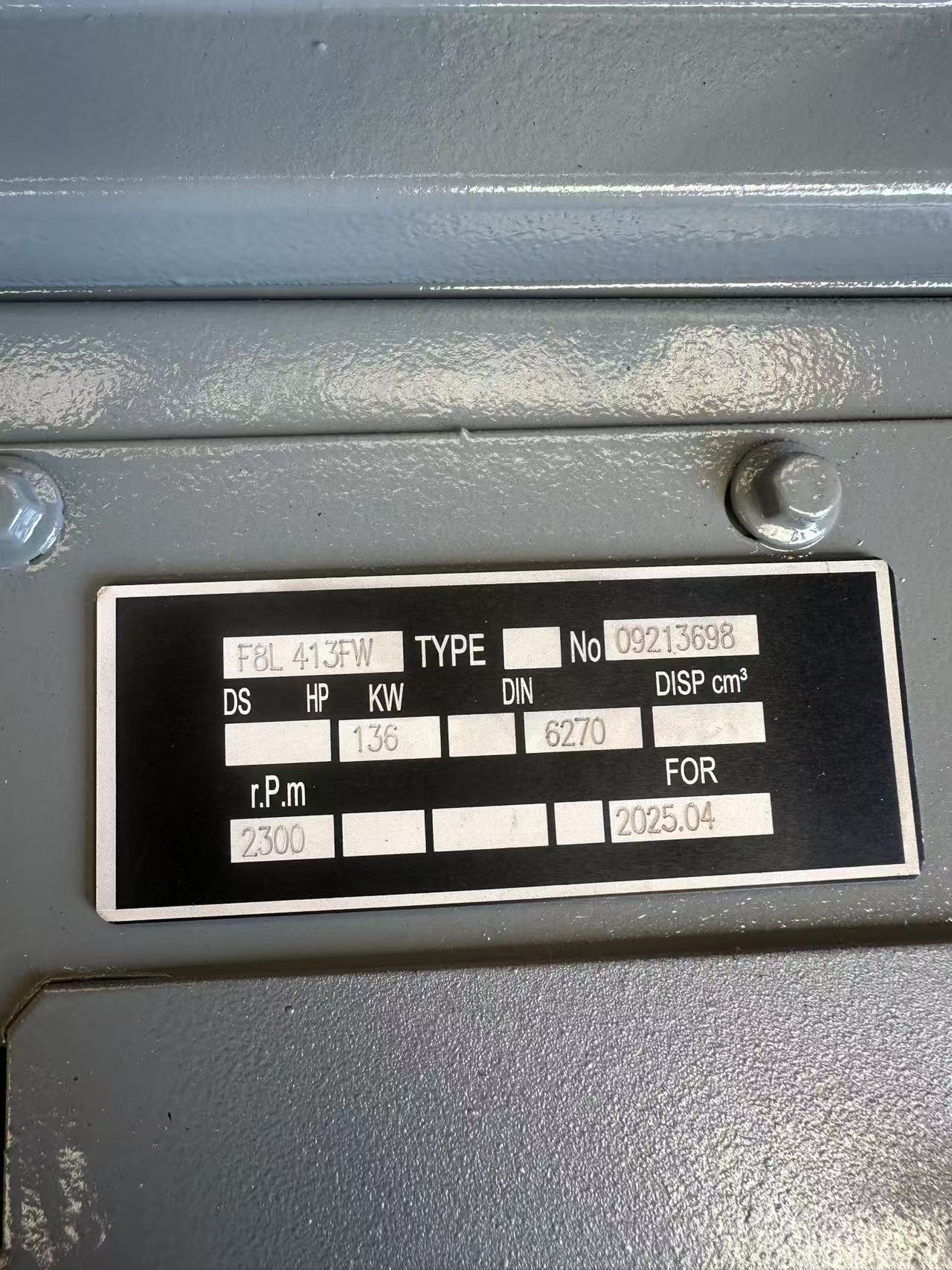 DEUTEZ DOUGLAS F8L413FW Engine Assembly