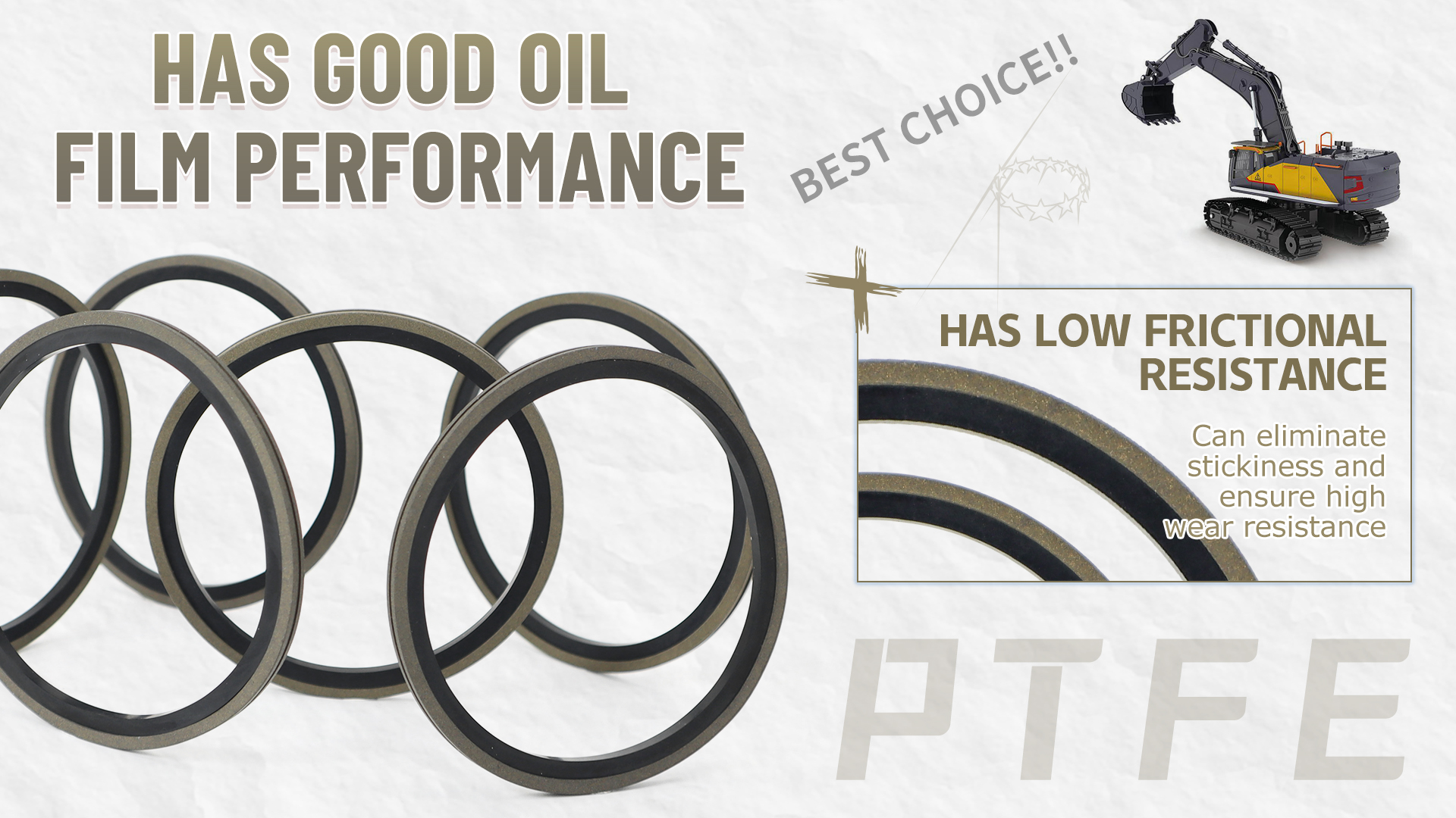 Piston oil seal SPG tetroxide