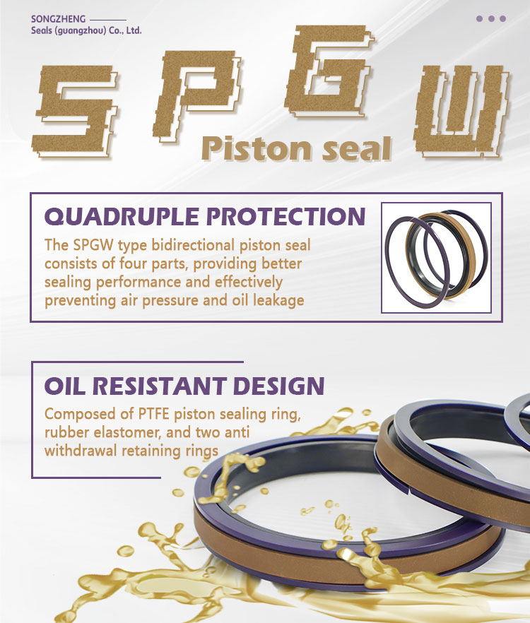 Piston oil seal SPGW tetroxide