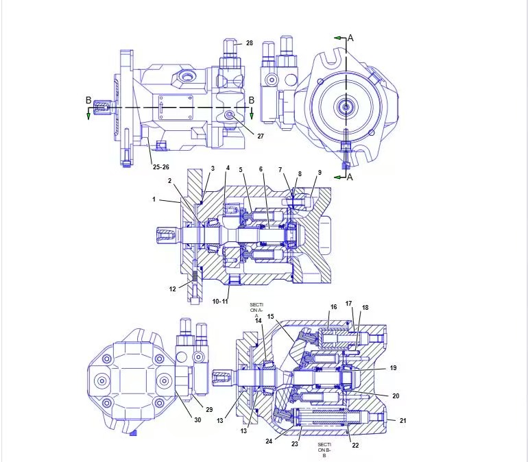 187-9090   CAT/740B PUMP GP-PISTON